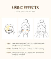 Máscara de ojos de caracol dorada, hidrata y nutre la piel del contorno de los ojos en profundidad. Reducir las ojeras,50 Piezas - details 12