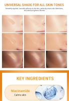 SPF40 hidratante teñido VC protector solar protección de la piel maquillaje refrescante crema de protección solar UV antienvejecimiento protector solar resistente - details 4