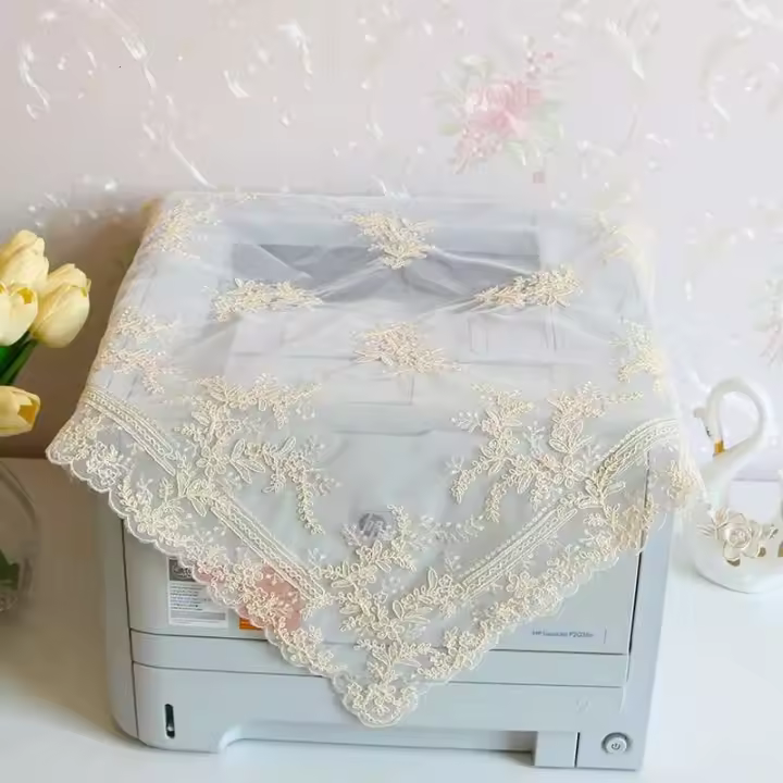 Mantel de balcón cuadrado bordado ENCE europeo, funda antiarañazos multifuncional para ordenador, banquete y fiesta - 1