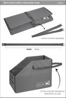 Rhinowalk-caja de almacenamiento plegable para bicicleta, compatible con bicicleta plegable de 16-20 pulgadas con rueda de liberación rápida para maletero de almacenamiento de coche y bicicleta Brompton - details 9