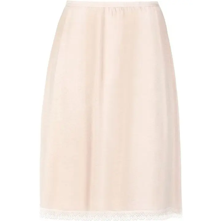 Vestido corto de encaje con flores para mujer, falda interior de seguridad antiestática, prevención de deslizamientos, vestido fino de media deslizamiento para niña - 1