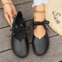 Zapatos planos informales para Mujer, zapatillas a la moda De verano, deportivas con cordones para caminar, para correr, novedad - details 6