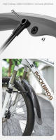 Guardabarros de Bicicleta de Montaña ROCKBROS 26-29 Pulgadas Lanzamiento Rápido Duradero Innovativo Accesorios para Bicicletas de Plástico Antirrasguños Hecho en China - details 9