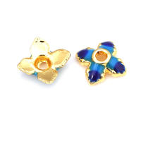 Tapetes de Flores de Brasso Dorado 18K 30PCS Accesorios de Joyería DIY de Alta Calidad - details 53