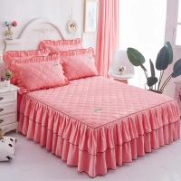 Funda de colchón de lujo para pareja, colcha de falda con volantes, elástica, ajustada, individual y doble, sábana para 2 personas, 150, 180x200 - details 0