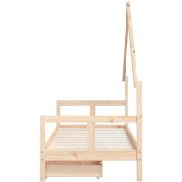 Estructura de Cama Infantil con cajones Madera de Pino 80x160cm - details 84