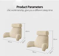 Almohada de Lumbar de Poliéster 100% Cojín de Estudio de Lectura con Bolsillos y Apoyo de Brazo para Cama, Sofá, Silla de Oficina - details 10