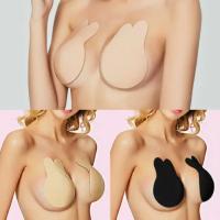 Sujetadores autoadhesivos de realce para mujer, sujetador Invisible sin tirantes de silicona, cinta adhesiva reutilizable para levantamiento de senos, cubierta para pezones de conejo, almohadillas para sujetador - details 7