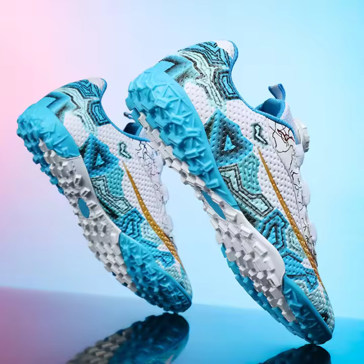 Zapatos de fútbol versátiles, uñas rotas TF, césped artificial para campos deportivos, entrenamiento de competición, antideslizante y transpirable - 1