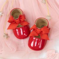 Zapatos de bebé con lazo, suela de goma, zapatillas de Ballet de PU antideslizantes, zapatos de vestir para niña, zapatos de cuna para niño pequeño - details 20