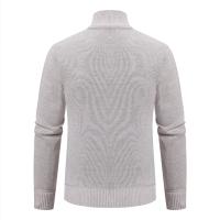 Chaqueta gruesa para hombre, cárdigan de punto con cuello levantado, cálido, para otoño e invierno - details 6