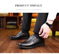 Zapatos planos transpirables informales con un solo botón a la moda británica de negocios de piel de vaca con punta redonda para hombre - details 4