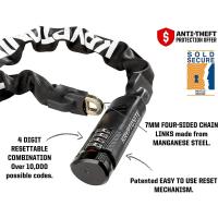Candado para bicicleta resistente y duradero con llave de seguridad alta protección contra robos248 - details 3