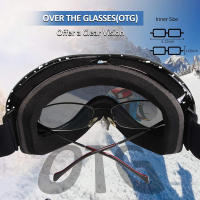 Gafas de esquí antivaho esféricas grandes de doble capa para adultos, deportes al aire libre, Snowboard, gafas de nieve para mujeres y hombres, nuevo - details 7