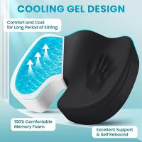 Cojín ergonómico para silla de oficina, cojín para aliviar el dolor de coxis, ciática, espalda sentada, todo el día - details 3