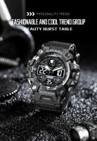 SMAEL-reloj deportivo para hombre, cronógrafo Digital resistente al agua hasta 50m, militar, Led, de cuarzo, 8078 - details 0