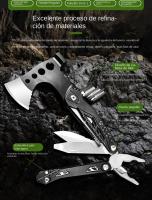Kit Supervivencia 14 en 1 Acero Ultraduro - Hacha, Martillo, Plegable, Regalo Hombre/Padre para Camping y Emergencia - details 2