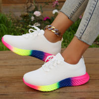 Zapatillas De deporte con cordones para Mujer, zapatos deportivos informales a la moda, vulcanizados para correr al aire libre, 2023 - details 9