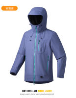 Chaqueta de exterior para mujer con capucha, unisex, resistente al viento e impermeable, abrigo de montañismo profesional - details 14