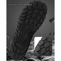 Zapatos descalzos con punta ancha para mujer y hombre, calzado minimalista forrado de piel, suela cero caída, botas de nieve cálidas para caminar al aire libre, Invierno - details 3