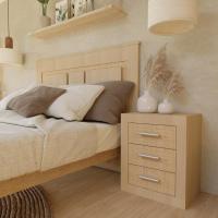 Cabezal para Cama de Matrimonio, Color Andersen Pino y Gris, Medidas: 160 cm (Ancho) x 119,3 cm (Alto) x 3,8 cm (Fondo) - details 10