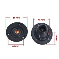 Altavoz Tweeter para coche, dispositivo de 2 piezas, 2 pulgadas, diafragma de seda china, agudos de neodimio, cine en casa, 6Ohm - details 7