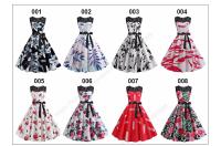 Lace patchwork summer women a line elegant vintage party dress with belt - details 2