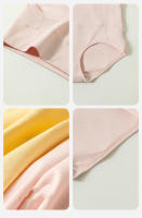 4 piezas Bragas de algodón de cintura alta para mujer, ropa interior moldeadora de cuerpo, transpirable, adelgazante, lencería femenina sólida - details 10