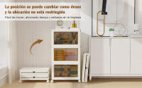 Rcynview Caja de Almacenamiento Plegable de Plástico  Chest de Almacenamiento con Ruedas para Niños - details 6