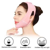 Correa de estiramiento facial para mujer, cinta estable, reductor de papada transpirable, venta de escultura facial de belleza - details 15