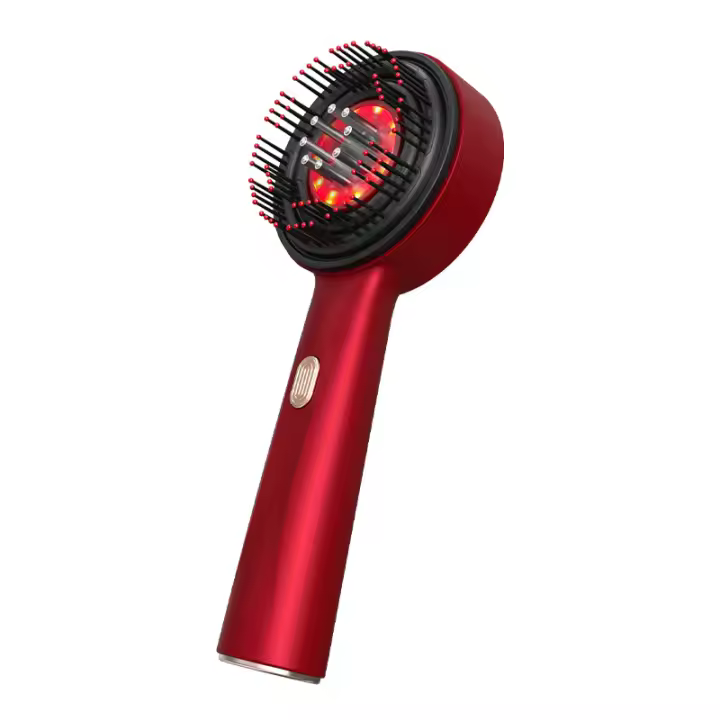 Peine de masaje eléctrico de fototerapia 3 en 1, Cabeza de mano original para Spa, masaje del Caballo con luz roja para el cincimiento del Cabello con agua - 1