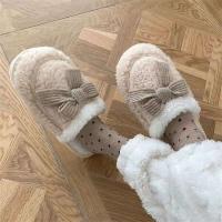 Zapatillas de algodón sucias antideslizantes de invierno a la moda Ins de estilo coreano, plantilla de felpa, nuevo hogar, dormitorio, parejas - details 2