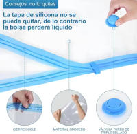Bolsas de Vacío Eléctricas con Bombilla de Aire 25 Bolsas de Vacío Reutilizables para Ropa de Cama, Fundas, Almohadas, Viajes, mudanzas - details 5