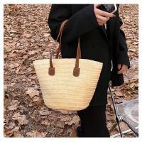 Bolso de Paja Grande Capacidad Estilo Nuevo para 2025 Bolso de Playa Tejido para Mujer - details 12
