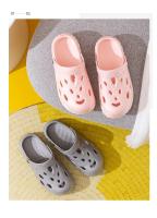 Nuevas zapatillas de verano a la moda para mujer, sandalias femeninas con parte inferior gruesa, chanclas de casa suaves, calzado para jardín EVA, sandalias de playa, Zapatillas de casa - details 0