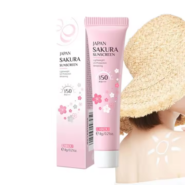 Crema Blanqueadora Sakura Protector Solar de Piel Facial SPF50 PA+++ Loteo Hidratante Despigmentador - 1