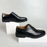 Hombres de cuero marrón de moda, zapatos de hombre transpirables de piel de vaca de capa superior, nuevo estilo cómodo, zapatos de patrón sólido de moda - details 19
