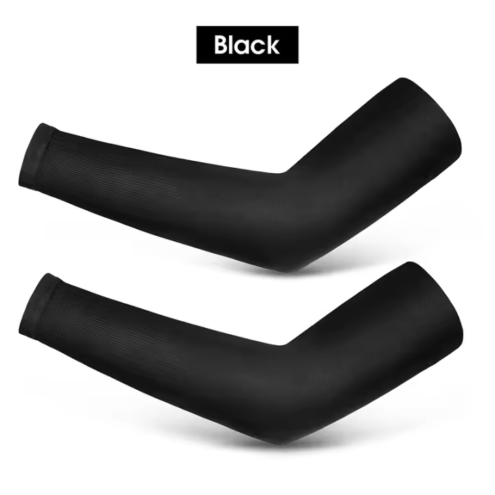 WEST BIKING-Mangas de compresión para ciclismo, protección solar UV, para deportes al aire libre, de seda de hielo, para correr y pescar - 1