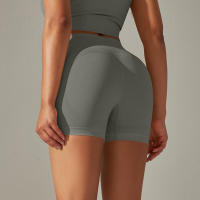 Pantalones cortos de yoga sin costuras para mujer, pantalones cortos de entrenamiento para levantar glúteos, ropa deportiva para gimnasio - details 28