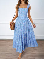 202025 Vestido largo de fiesta de vacaciones en la playa sin espalda con punto ondulado a la moda de verano para mujer - details 2