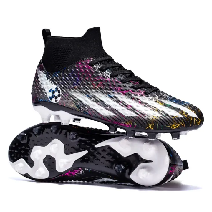 Nuevo Modelo 2025 Botas De Fútbol Profesionales Para Hombres, Zapatos De Fútbol FG/TF, Tacos De Tobillo Alto Para Niños Pequeños, Zapatillas De Fútbol De Césped, Zapatos De Entrenamiento De Futsal - 1