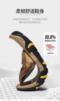 Sandalias de Cuero de Vaca para Hombres Zapatos de Playa de Tamaño Grande con Antideslizante y Resistente al Desgaste Ropa Exterior Diaria - details 13