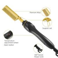 Peine Eléctrico para Alizar el Cabello Plano, Anti-Escaldante, Portátil Certificado CE - details 5