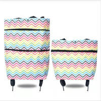 Bolsas de compras plegables, carrito de compras impermeable, aislado, bolsa de compras de utilidad, bolsa de camión de mano Personal rodante - details 6