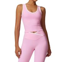 Sujetador deportivo transpirable para Yoga, ropa interior acolchada a prueba de golpes para gimnasio, correr, bloqueo de Color - details 0