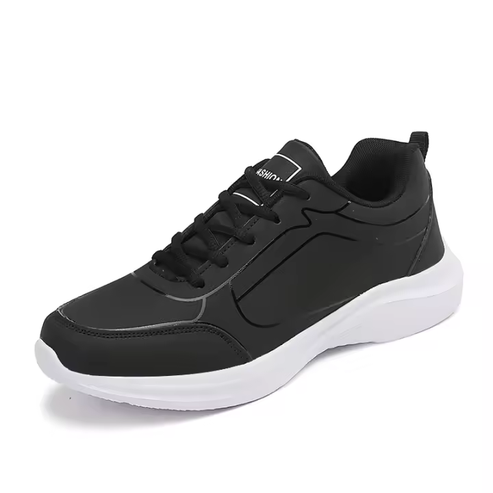 Nuevos zapatos para correr para hombre, zapatillas de deporte cálidas para invierno para hombre, zapatos antideslizantes transpirables para caminar para hombre, zapatos informales suaves con cordones, ligeros - 1