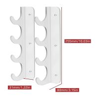 Soporte de caña de pescar desmontable, herramienta de pesca, 4 posiciones, soporte de carga fuerte, techo de pared, 1 par - details 4