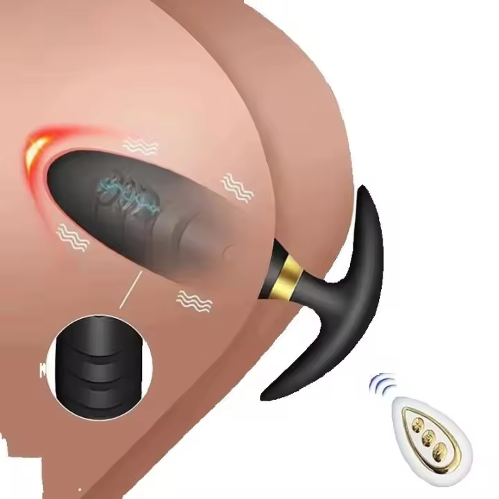 Masajeador Prostatico Inalámbrico Estimulador de Plug Anal Vibrante para Hombres y Mujeres - 1