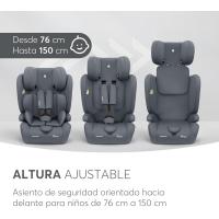 Silla de coche, Grupo 1/2/3, 9-36 kg (76-150 cm), Silla coche bebé y niños, Reposacabezas 13 posiciones, 15 meses a 12 años, Cadeira Auto, Gris - details 7