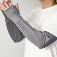 Mangas Protectoras UV para Correr y Ciclismo en Verano Manga de Seda con Hielo para Protección Solar Deportiva para Hombres - details 16
